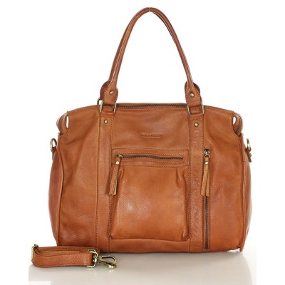 11. Alltag Handtasche für Damen im Schwarz & Braun aus echtem italienischen Leder